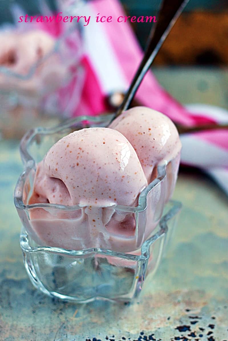 Strawberry ice cream recipe, homemade ice cream recipes