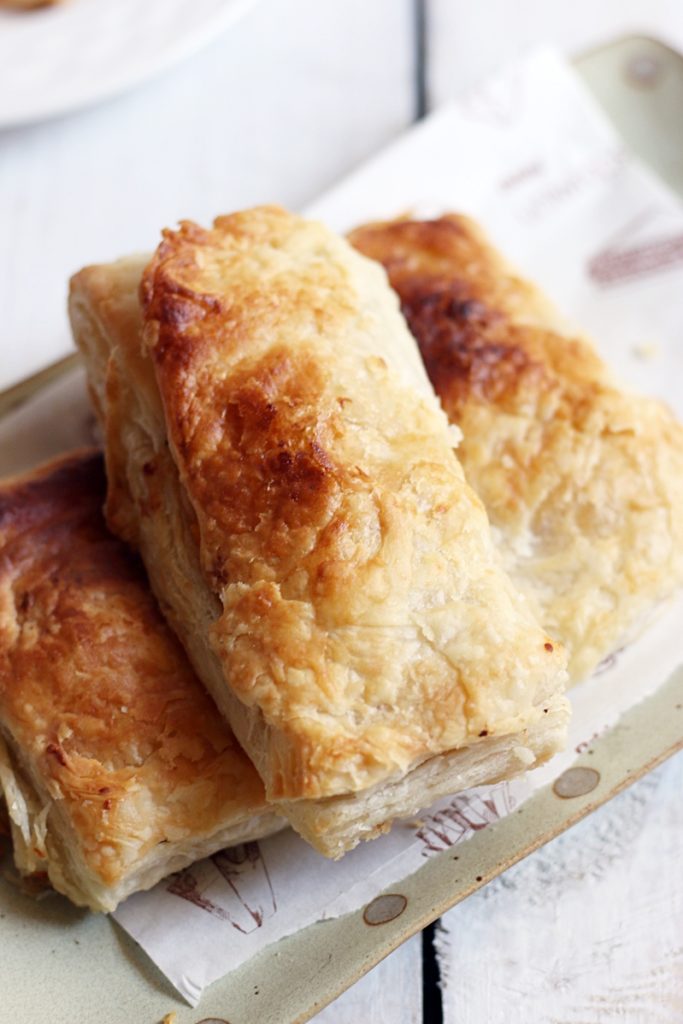 Pizza puff recipe with homemade puff pastry