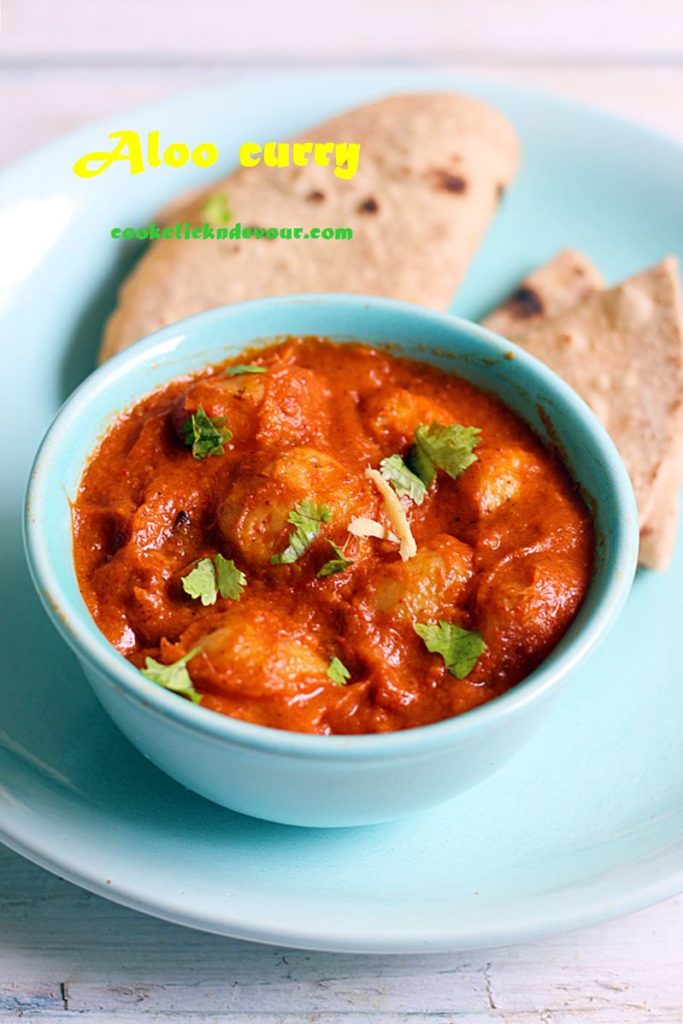 Aloo curry recipe | Potato masala in makhani sauce recipe