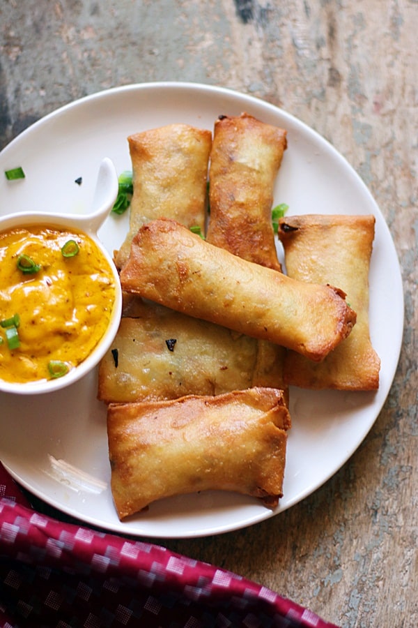Fried Spring Rolls (VIDEO) - Simply Home Cooked