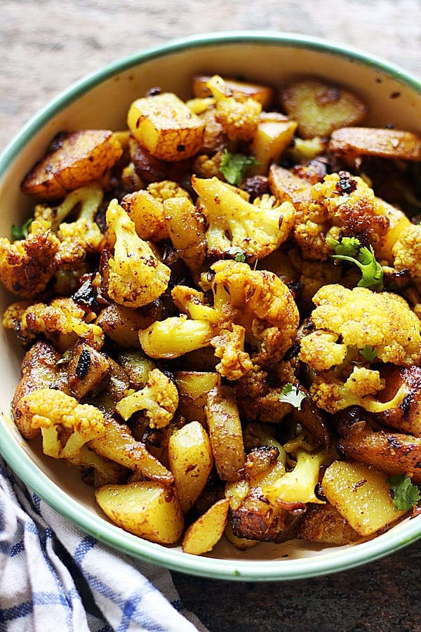 Aloo Gobi - Spiced Potatoes And Cauliflower Curry | Cook Click N Devour!!!